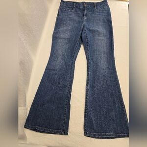 Chico's Dark Blue Flare Jeans
